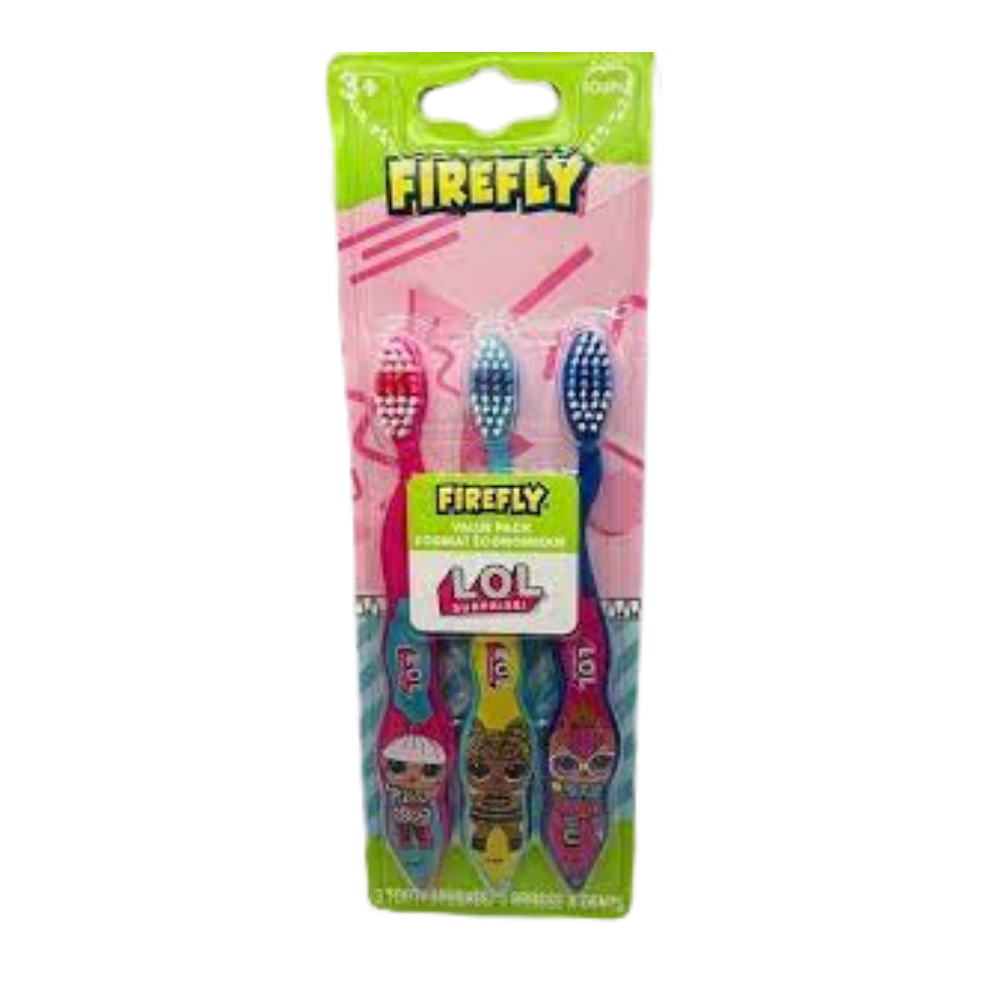 Cepillos Dentales Infantiles LOL Surprise – Pack de 3 (Firefly)