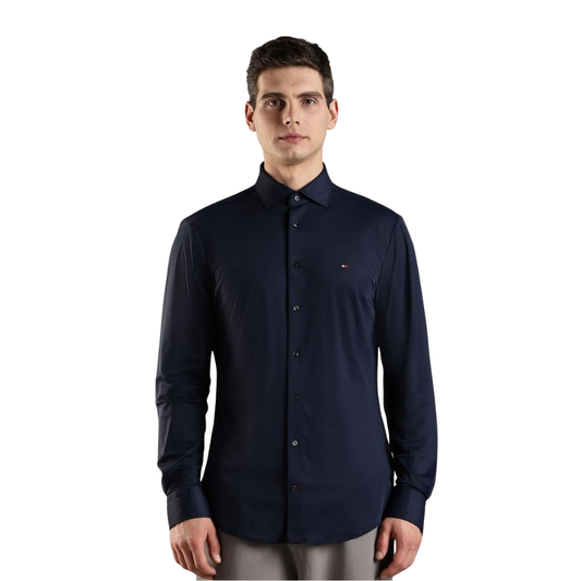Camisa Manga larga Tommy Azul Oscuro
