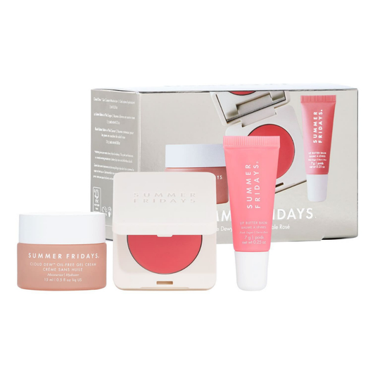 Summer Fridays The Dewy Pink Set with mini Lip Butter Balm in Pink Sugar