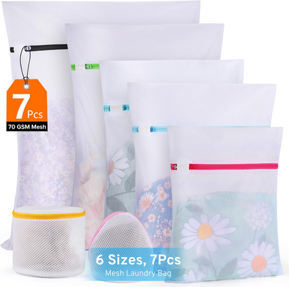 Set de Bolsas de Lavado para Ropa Delicada (6 piezas)