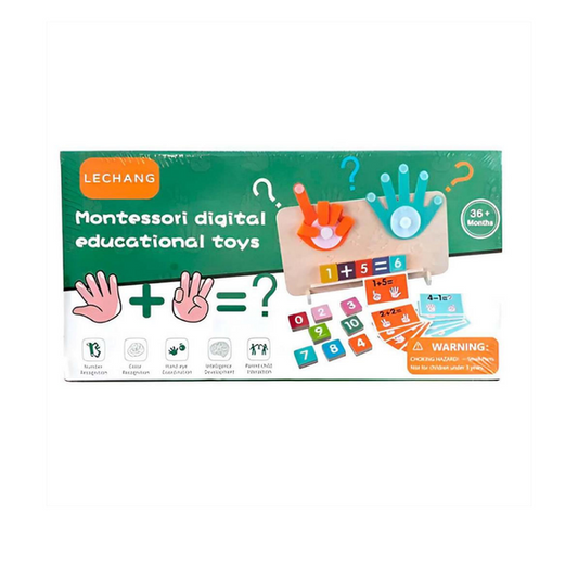Juguete Educativo Montessori de Matemáticas con Dedos – Aprendizaje Interactivo