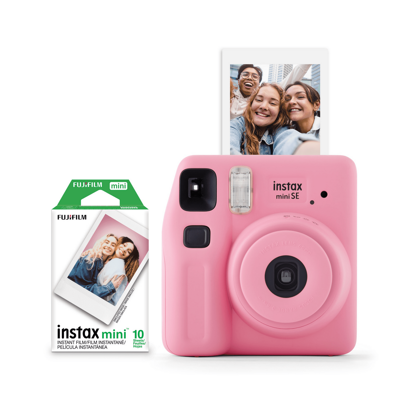 Fujifilm Instax Mini SE Rosada– Cámara Instantánea + Película Instax Mini (10 fotos) (Copia)